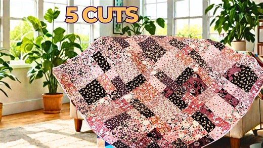 5-cut Fat Quarter Quilt Pattern: Easy Step-by-step Instructions (PDF Download) - Etsy