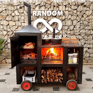 1.3M views · 6.6K reactions | DIY Making the Most Beautiful Brick Wood Stove, Mini Kitchen and Storages for Outdoor Cooking | Random Crafts | Facebook