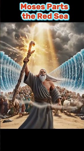 Moses Parts the Red Sea | 3D Cartoon Bible Story in 4K Ultra HD | God’s Power and Miracle