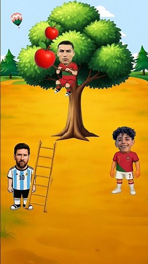 مين راح ياخذ التفاحة؟! 😱 ميسي ضد رونالدو ضد هالاند