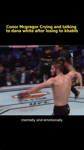 Conor Mcgregor crying after Khabib Loss