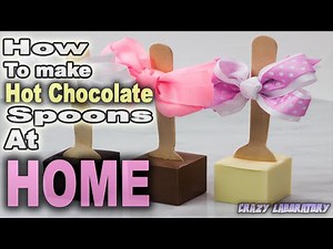 How to make hot chocolate spoons at home - DIY - Kids lifehack