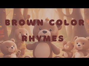 Brown Color Rhyme | Fun Learning for Kids | Apatyam Rhymes