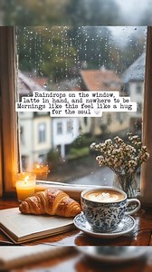 42K views · 1.7K reactions | Rainy mornings + warm coffee = pure magic ☕️✨ Slow moments like this are the sweetest. #CozyVibes #RainyDayMood | Good Morning Sunshine | Facebook