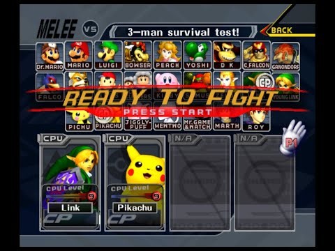 Super Smash Bros. Melee - Battle #119: Link vs Pikachu