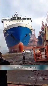 How Do Giant Ships Dock Without Brakes? 😱🚢 #shorts