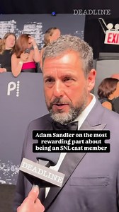 14K views · 2.2K reactions | #AdamSandler on the most rewarding part about being an #SNL cast member #SNL50 | Deadline Hollywood | Facebook