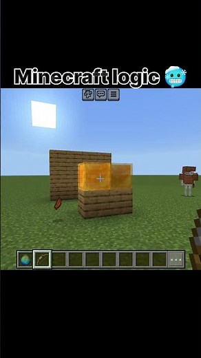 Minecraft logic🥶|#Minecraft ‪@MrZyrooYT‬ #shorts#minecraftlogic #minecraftlogic‪@DivBlaze07‬