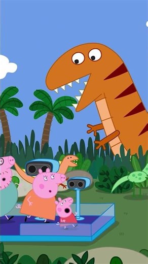 George SEES a Dinosaur 🦖 #shorts #peppapig
