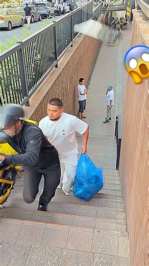 One Man Saved His Life! 😱❤️ #Shorts #Humanity #Rescue