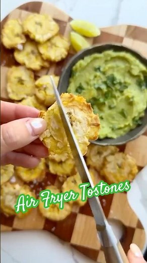 Tostones (Twice Air Fried Plantains)