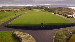 Is this the best opening hole in Irish golf? The tee shot alone that waits the pros next July is nothing short of jaw dropping. #DDFIrishOpen2017 get your tickets today http://goo.gl/yCg275 | Irish Open