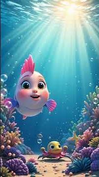 “Rainbow Fish Dance Song 🐟🌈 | Cute Toddler Rhyme by Peaceful Planet”