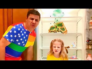 Nastya und Papa große Reinigung zu Hause, Sauberkeitsregeln für Kinder
