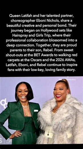 The Creative Love Story of Queen Latifah and Eboni Nichols #QueenLatifah #EboniNichols