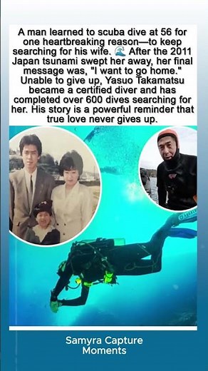 He Learned to Scuba Dive at 56 to Keep Searching for His Wife ❤️🌊 #viralstory