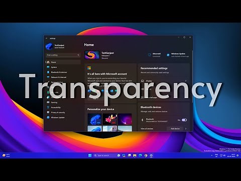 Windows 11 Transparency Effect is Better Now!
