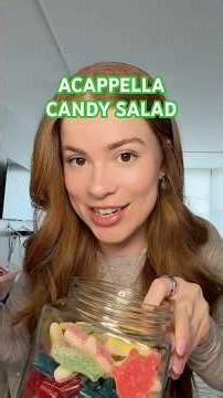 Making a candy salad for my acappella group (again) 🎶🎤🍭 #candy #candyreview #gummycandyasmr