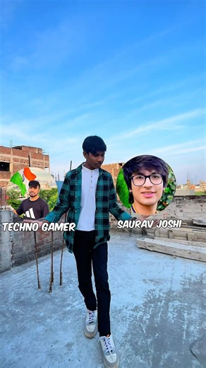 Techno gamer and Saurav Joshi😍 #minivlog #shorts