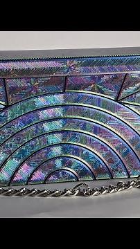 3D printed foldable clutch with magnetic closure