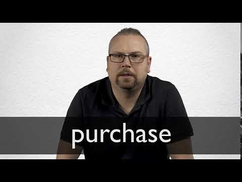 How to pronounce PURCHASE in British English