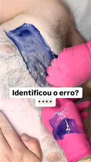 Male hair removal, chest hair removal. Post-depilation gel.