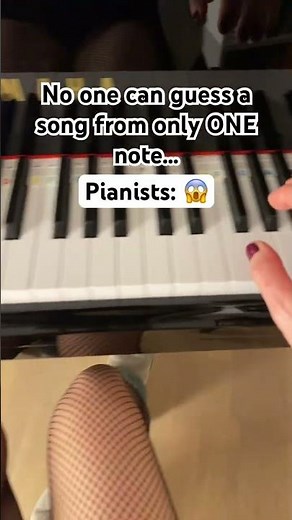 Can You Guess This Song From Only ONE Note? 😇 #pianochallenge #guessthesong