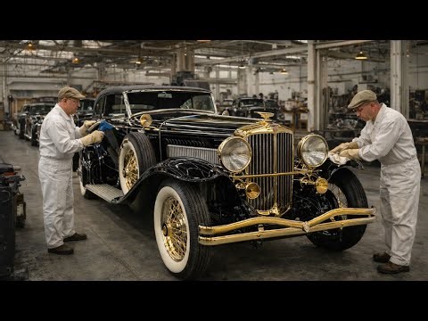 Inside the 1932 Duesenberg Model J Factory How America Created a Gold Trimmed Super Luxury Car
