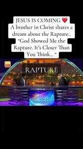 JESUS IS COMING ❤️ A brother in Christ shares a dream about the Rapture.. “God Showed Me the Rapture. It’s Closer Than You Think... “ #Jesusiscoming #Rapture #christiantiktok #Repent #Israel