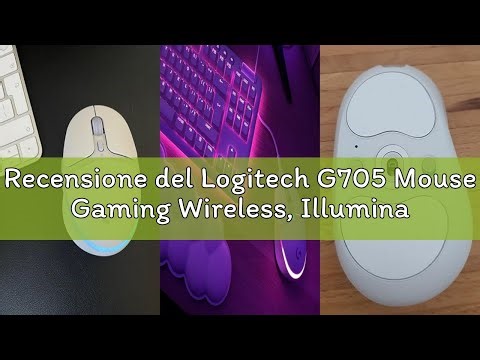 Recensione del Logitech G705 Mouse Gaming Wireless, Illuminazione Personalizzabile LIGHTSYNC RGB, LI