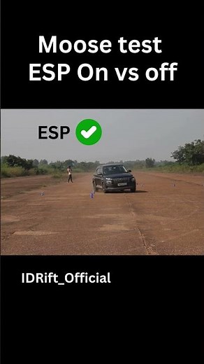 Hyundai venue moose test - stability program on vs off #moosetest #hyundai #venue