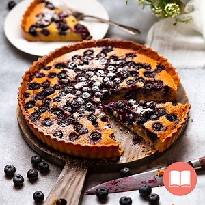 Blueberry Tart With Almond Filling