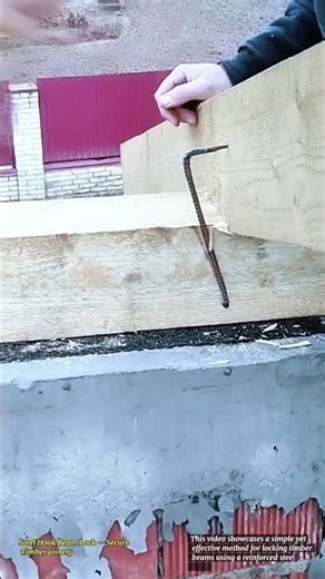 Steel Hook Beam Lock — Secure Timber Joinery