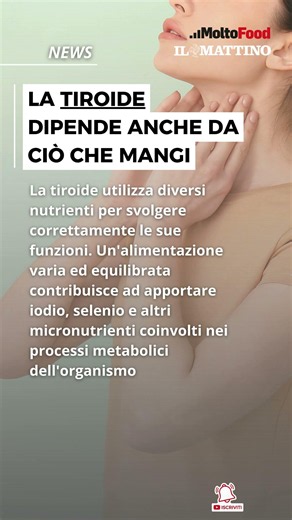 La tiroide dipende anche da ciò che mangi