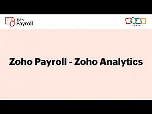 Integrating Zoho Payroll with Zoho Analytics - India Edition