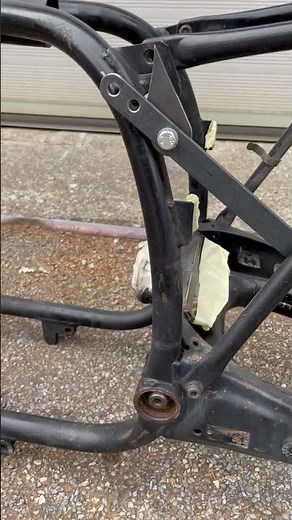 BMW R100 Frame before the bobber transformation #bike #bmw #build #bobber #bmwr100 #bmwbuild #love