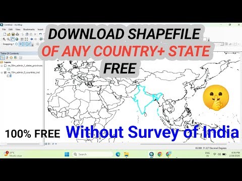 How to Download Shapefile of India Free | How to download Shapefile from survey of India