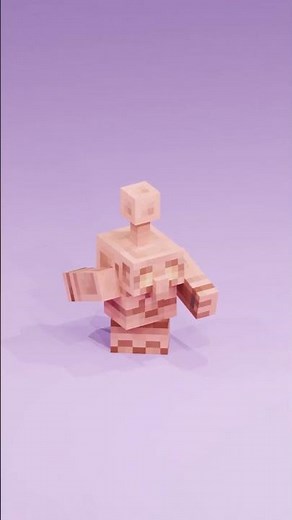 Funny Copper Golem Walk Cycle 😂 | Minecraft Short Animation #minecraft