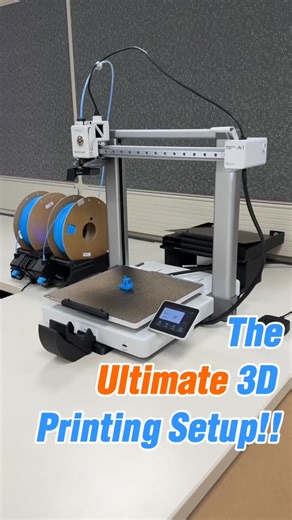 Infinity Flow 3D Printing on Instagram: "🔥 Is this the ultimate 3D printing setup? We’ve got a **Bambu A1** running with an **automatic bed changer** that clears the plate after every print — and the **Infinity Flow S1** keeping a constant stream of filament flowing in. As long as we reload the beds and filament, this setup can literally run **24/7 without stopping.** 💾 You can **download the full bed changer files completely free** — link’s in our bio. #3dprinting #bambu #automation #printfar
