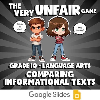 Comparing Informational Texts VERY UNFAIR GAME - No Prep Grade 10 ELA Review