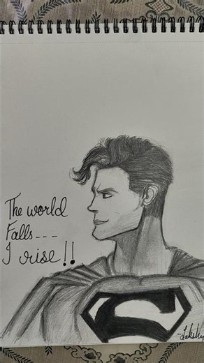 Superman drawing #drawing #superman #art #artwork
