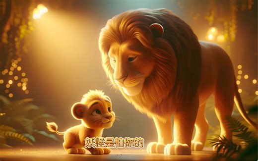 儿童故事《勇敢的小狮子》