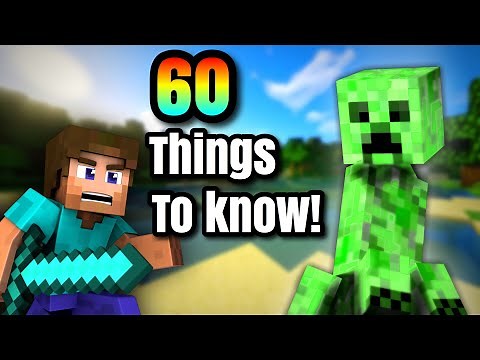 60 Things You NEED to Know About Minecraft! Best Survival Guide