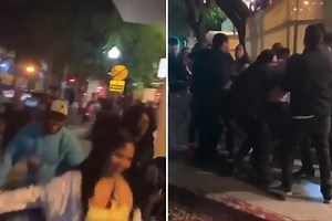 Moment 76 shots fired & crowd flees as 6 killed in horror shooting
