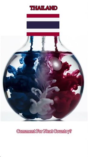 Thailand Flag Colors Merge into Midnight Royal Slate | Ultra-Realistic Liquid Fusion
