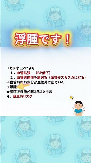 1分解説/頻出のアナフィラキシーショックを解説！#第115回看護師国家試験 #看護師国家試験 #看護師国家試験対策 #看護学生