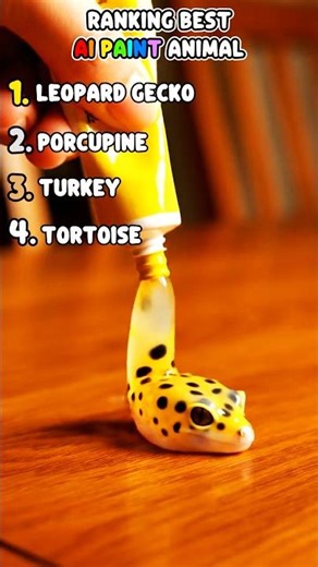 🏆 Ranking Funny Ink Tube Animals! 🦃🦔🦎🐢 | Learn English with Cute Friends 🌈