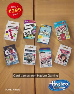 5.3M views · 15 reactions | Exciting card games for kids and adults! Summer Holidays, already? Play Monopoly Bid, Clue, Battleship and other card games for unlimited fun with family and friends. Shop now, play and have fun! | Hasbro Gaming India | Facebook