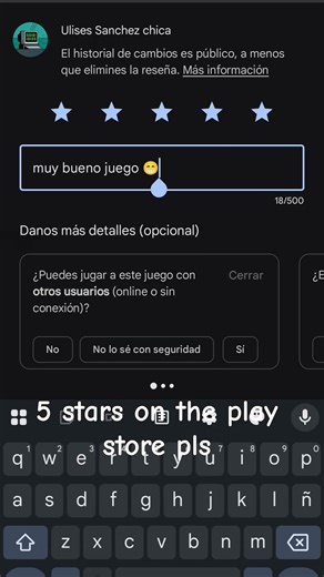 pls 5 stars on the play store