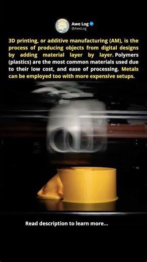 3D Printing of Plastics #shorts